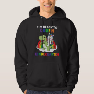 Sudadera Estoy listo para aplastar el dinosaurio de jardín 