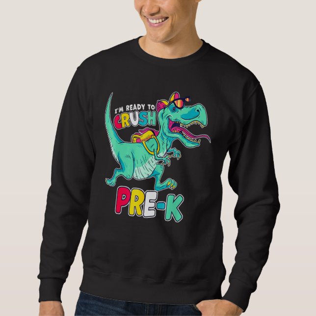 Sudadera Estoy Listo Para Aplastar El Estilo De Cómico Pree (Anverso)