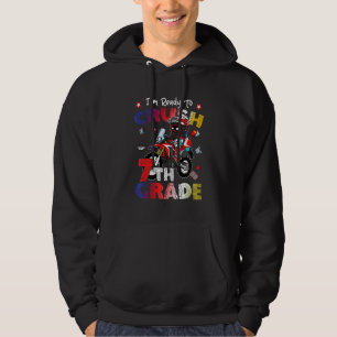 Sudadera Estoy listo para aplastar el primer día de Motocro
