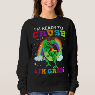 Sudadera Estoy listo para aplastar la escuela de dinosaurio