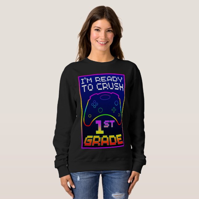 Sudadera ESTOY LISTO PARA APROBAR 1er GRADO (Anverso completo)