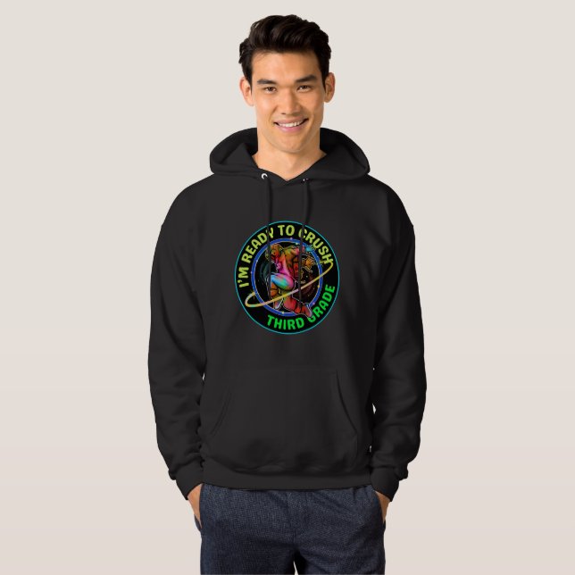 Sudadera Estoy listo para arrasar tercer grado (Anverso completo)