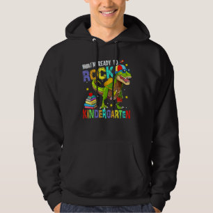 Sudadera Estoy listo para rockear kínder Cool Dino Boys esp