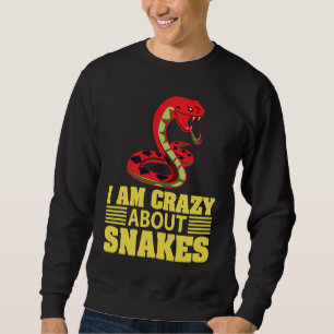 Sudadera Estoy loco por las serpientes