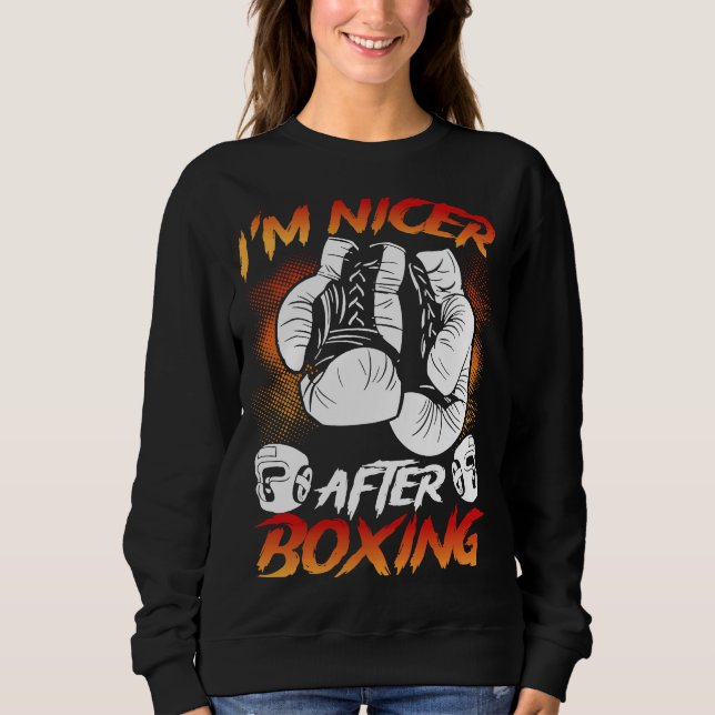 Sudadera Estoy Más Bien Después Del Boxeo (Anverso)