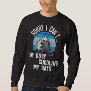 Sudadera Estoy ocupado acariciando a mi dueño de Rat Rats R