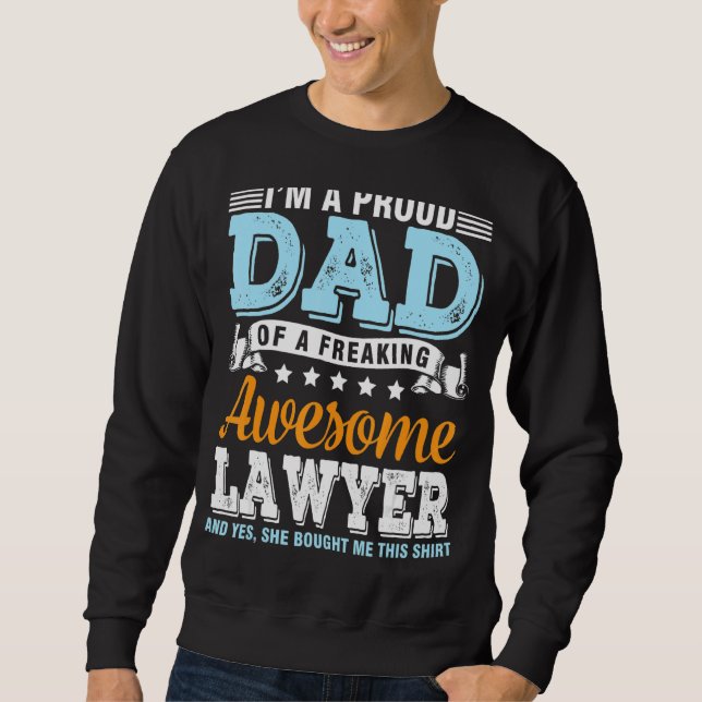 Sudadera Estoy Orgullosa De Un Fabuloso Abogado. (Anverso)
