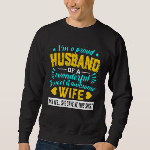 Sudadera Estoy Orgullosa Esposa De Una Maravillosa Mujer Du