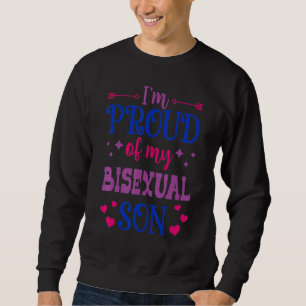 Sudadera Estoy Orgulloso De Mi Hijo Bisexual Lgbtq Afirmand