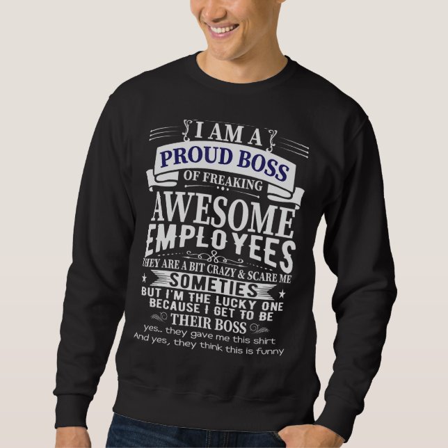 Sudadera Estoy orgulloso de ser jefe de ingenuos e impresio (Anverso)