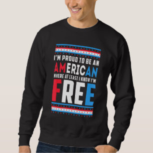 Sudadera Estoy Orgulloso De Ser Patriótico Estadounidense E