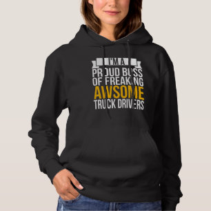 Sudadera Estoy Orgulloso Jefe De Impresionantes Camioneros.