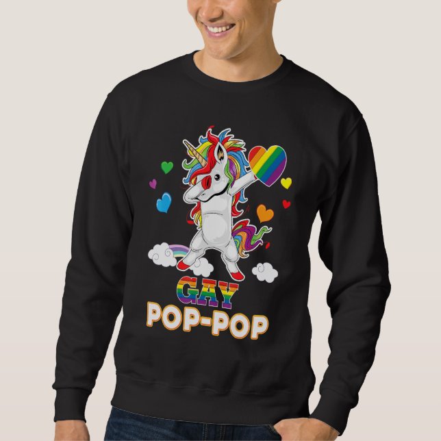 Sudadera Estoy Orgulloso Orgullo Pop Gay De Lgbt, Dabbing U (Anverso)