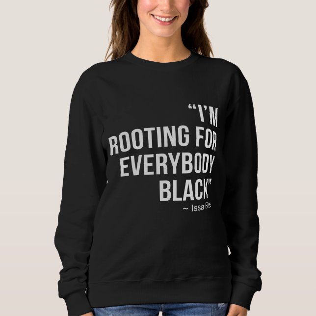 SUDADERA ESTOY RAYANDO PARA TODO EL PODER BLM NEGRO (Anverso)