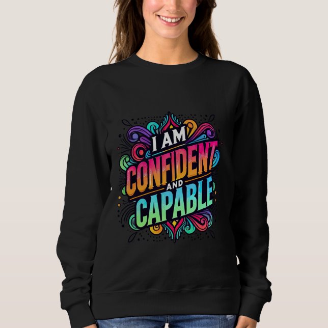 Sudadera Estoy seguro y capaz de afirmar positivamente De (Anverso)