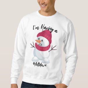 Sudadera estoy teniendo un calor de navidades divertidos de