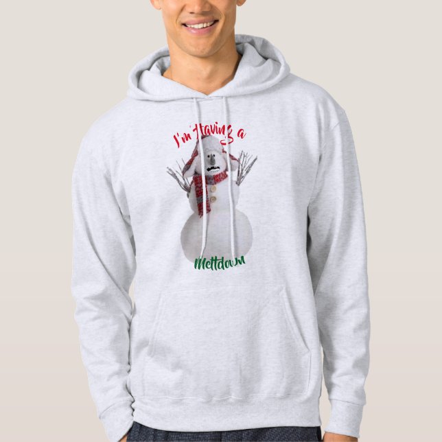 Sudadera estoy teniendo un calor divertido del navidad del (Anverso)