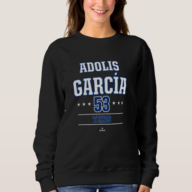 Sudadera Estrella de béisbol Adolis Garcia Texas MLBPA (Anverso)