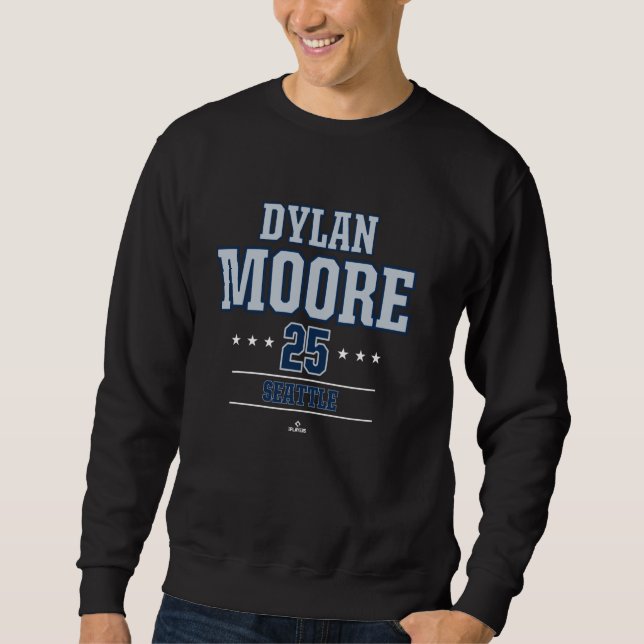 Sudadera Estrella de béisbol Dylan Moore Seattle MLBPA (Anverso)