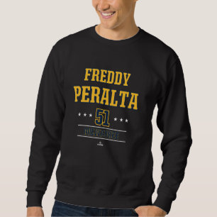 Sudadera Estrella de Béisbol Freddy Peralta Milwaukee MLBPA
