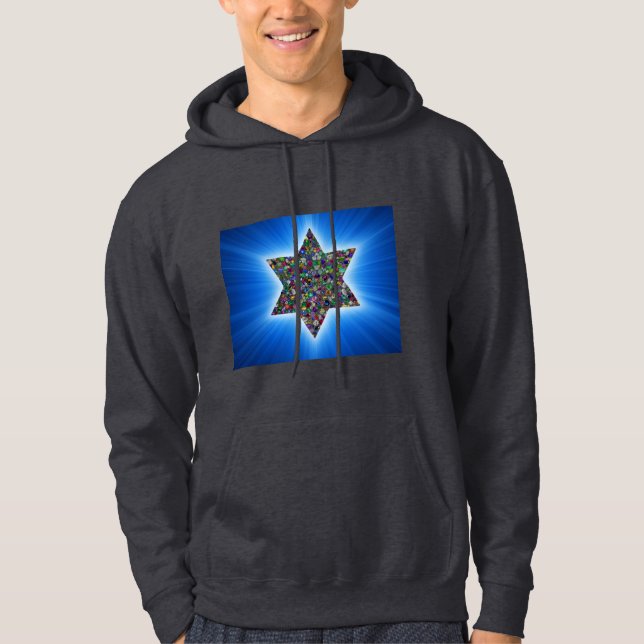 Sudadera Estrella de David con guijarros (Anverso)