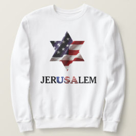 Sudadera Estrella de David USA, jerUSAlem Guerra Palestina 