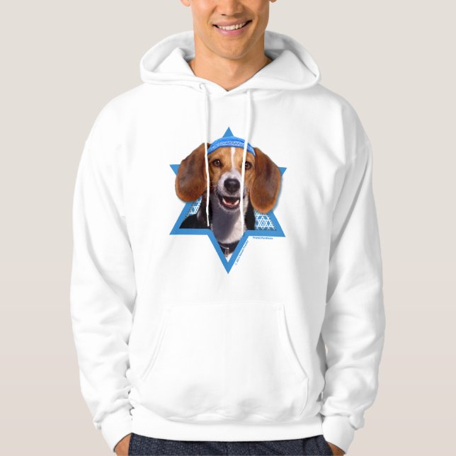 Sudadera Estrella de Jánuca de David - beagle (Anverso)