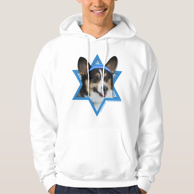 Sudadera Estrella de Jánuca de David - Corgi (Anverso)