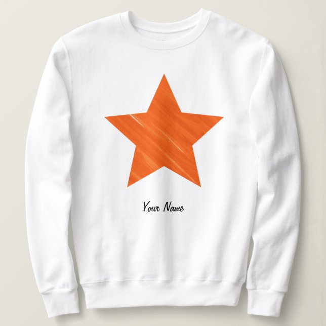 Sudadera Estrella de Naranja estética de Guay mínima para p (Anverso del diseño)