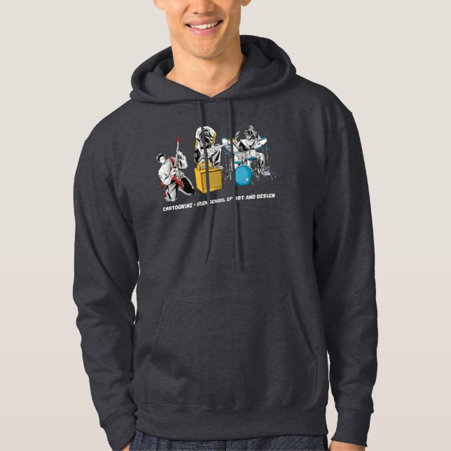 Sudadera Estrella de Rock Y Logo (Anverso)