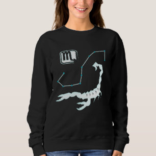 Sudadera Estrella de Rótulo Escorpio Zodiaco Estrella de Co