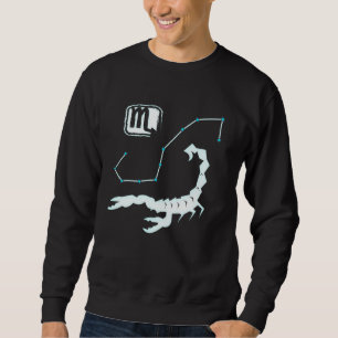 Sudadera Estrella de Rótulo Escorpio Zodiaco Estrella de Co