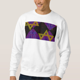 Sudadera Estrella feliz de Hanukkah de David menorah de Sli