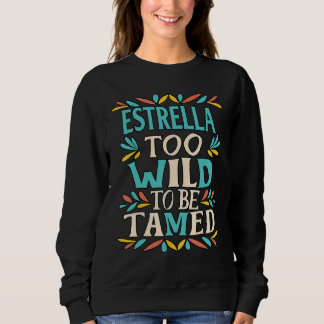 Sudadera ESTRELLA Nombre Cute Retro Chicas Wildflower ESTRE