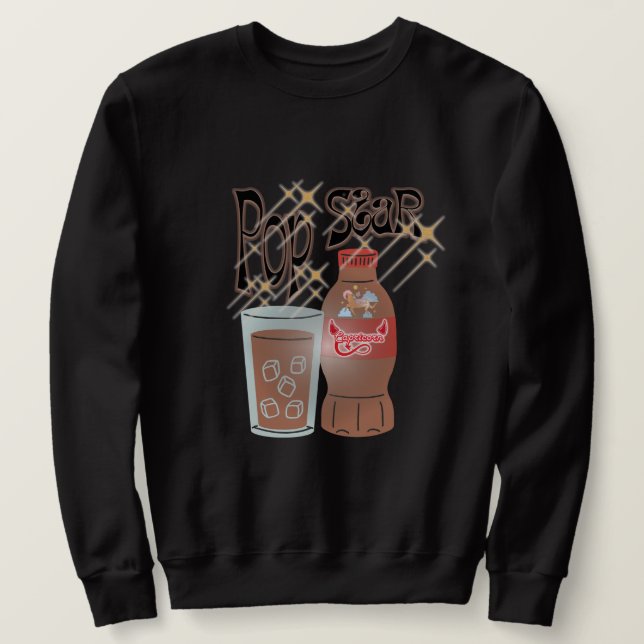 Sudadera Estrella pop de cola de cola roja de Mikitiez (Anverso del diseño)