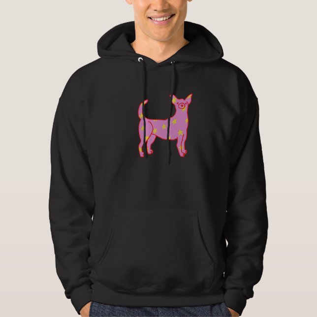 Sudadera Estrella rosa Chihuahua (Anverso)