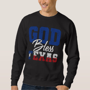 Sudadera Estrella solitaria Dios bendiga a Texas Funny Texy