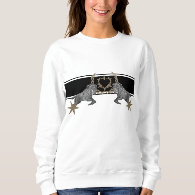 Sudadera Estrellas de caballo pastoral Laurel wreath Ährenk (Anverso)