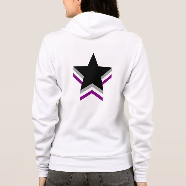 Sudadera Estrellas de orgullo de asexualidad (Reverso)