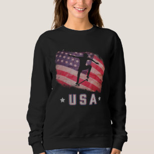 Sudadera Estrellas Del Equipo De Patinaje De Bandera Estado