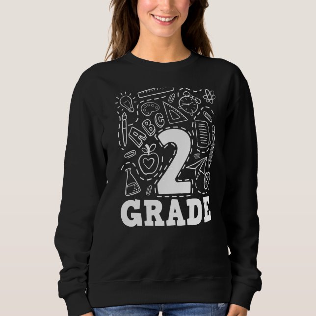 Sudadera Estudiante Abcd De Segundo Grado Feliz Primer Día (Anverso)