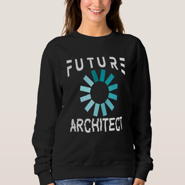Sudadera Estudiante de Arquitectura Futura de Arquitecto (Anverso)