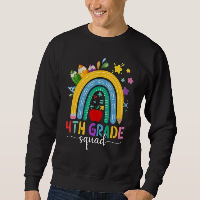 Sudadera Estudiante de cuarto grado del escuadrón Boho Rain (Anverso)