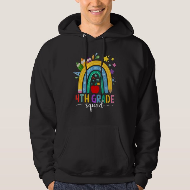 Sudadera Estudiante de cuarto grado del escuadrón Boho Rain (Anverso)