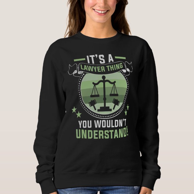 Sudadera Estudiante de Derecho es abogado defensor (Anverso)