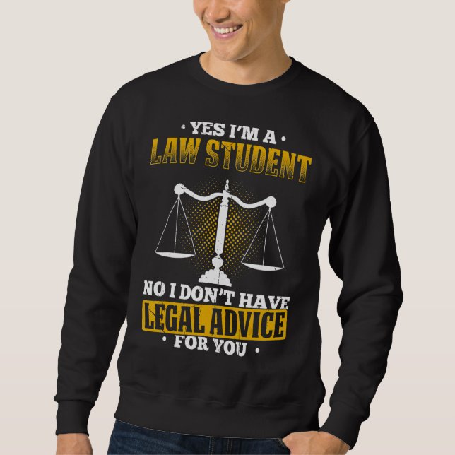 Sudadera Estudiante de Derecho Estudiante de Facultad de De (Anverso)