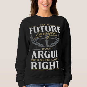 Sudadera Estudiante de derecho un futuro abogado o procurad