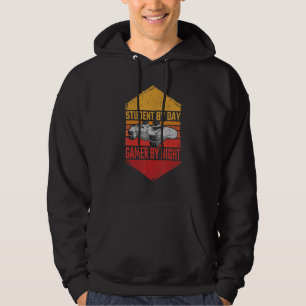 Sudadera Estudiante De Día Jugador De Noche Meme Para Jugad