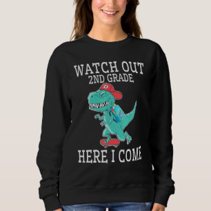 Sudadera Estudiante de Dinosaurio en la escuela de regreso