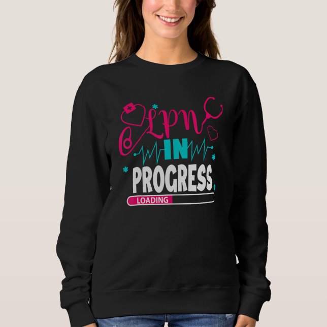 Sudadera Estudiante de escuela de enfermería en progreso LP (Anverso)
